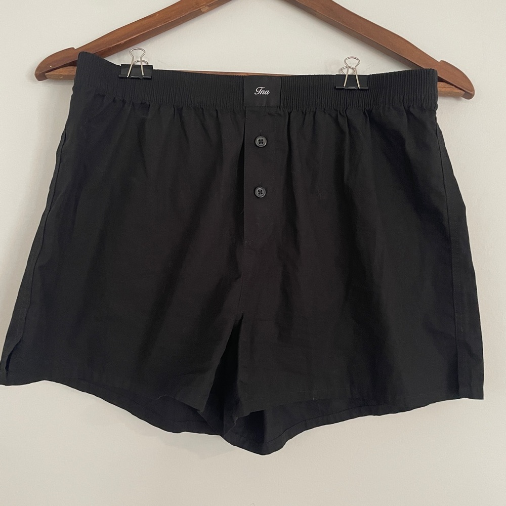 TNA Black Pajamas Soft Cotton Blend Sleepwear